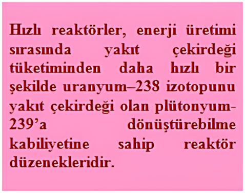Hızlı ve termal nötron spektrumu