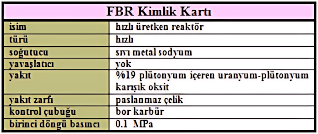 FBR yakıt ve kontrol çubukları